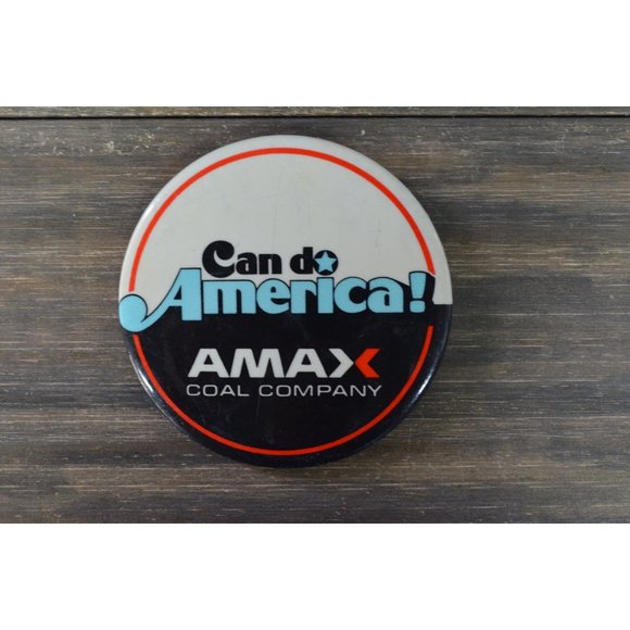 AMAX Coal Company Pin Can Do American Promo Vintage - Picture 1 of 3